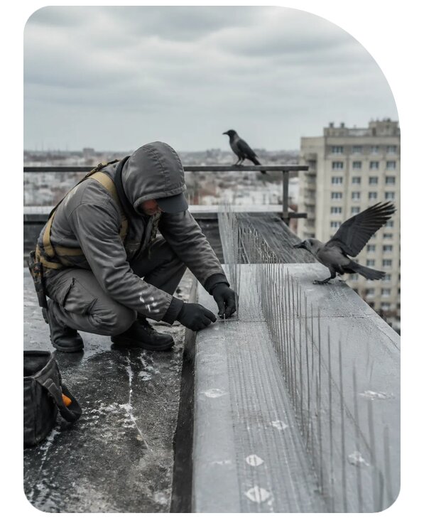 Защита от ворон под ключ в Соли-Илецке по цене от 5209 р. | Сенат-Сои